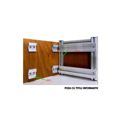 Structura aluminiu pentru prindere ascunsa 1m² placa HPL - Pret pe m² 2