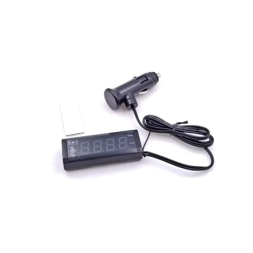 Voltmetru 3 in1 12-24V cu ceas si termometru Cod: FS-6146 2