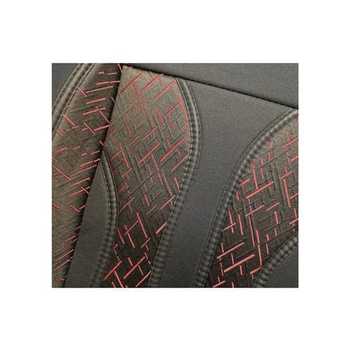 Huse scaun auto universale pentru fata culoare Negru cu Rosu 1+1 Cod: HNG1+1B 2