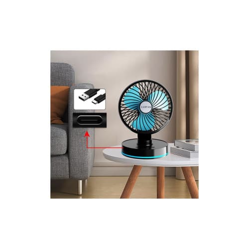 Ventilator auto / camping cu acumulator USB 5V Cod: AC-2324B 3