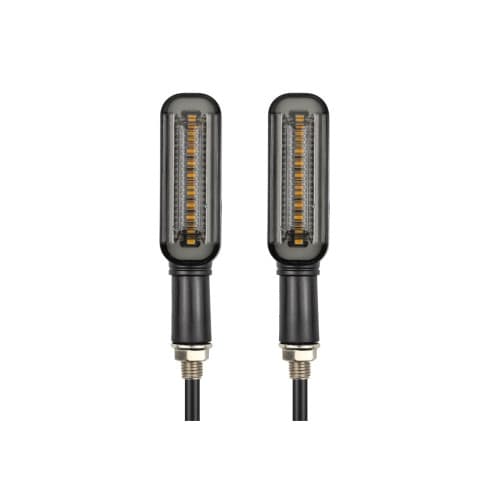 Semnalizare moto LED 12V cu functie de lumina de zi alba si semnalizare galbena Cod: FS-1212