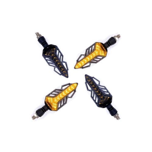 Semnalizare moto 12V cu  semnalizare LED  alba Cod: FS-1215 4