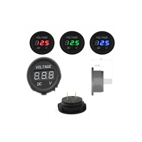 Voltmetru digital 6-30V Cod: 2014 12/24V 3