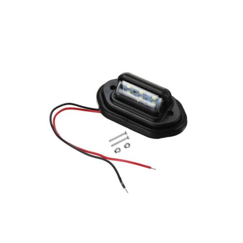Set 2 lampi numar  carcasa neagra  lumina:alba / 12V-24V (Set 2 buc) Cod:2102501A/BK