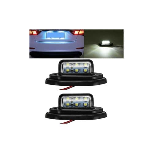 Set 2 lampi numar  carcasa neagra  lumina:alba / 12V-24V (Set 2 buc) Cod:2102501A/BK 3