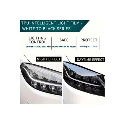 Folie far stop PPF TPU fotocromatica transparent fumuriu  40cm x 1m Cod: UV001 3