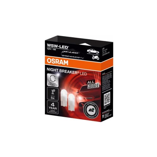 Leduri auto pentru pozitie Osram W5W Night Breaker LED 1W 12V Omologate RAR Cod: 2825DWNBB2 3
