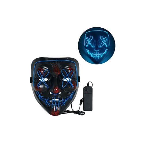 Masca ornament cu fir neon Lumina rosie si albastra Cod: HH-MSK1 4