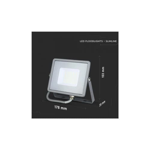 Proiector LED 20W Cip SAMSUNG SMD Corp Gri 6400K COD: 447 3