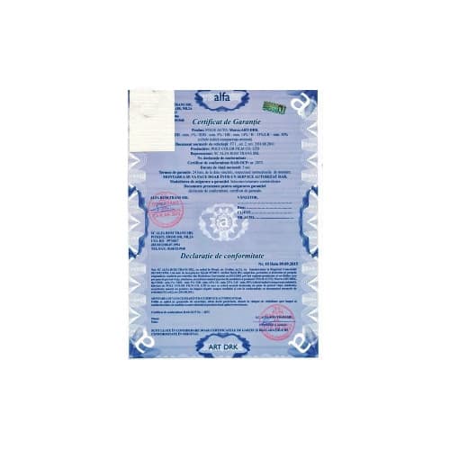 Folie omologata Ceramica VLT 5% Super Dark Black 30m x 1.5m cu 24 certificate RAR Cod: ART0599 3