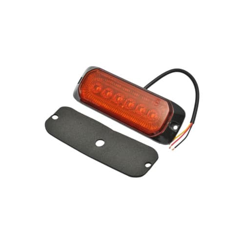 Lampa laterala stroboscopica LED 12-24V galbena 9 functii 132x46x19mm FR1287 Cod: BK98690 4