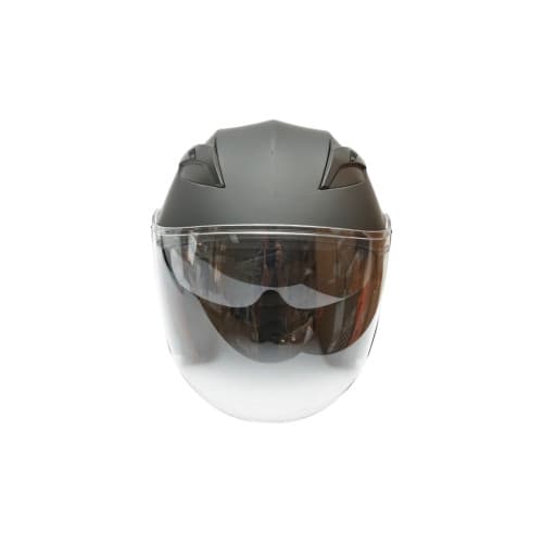 Casca moto tip jet neagra, model urban cu viziera transparenta si ochelari de soare, marimea L Cod: DISTM80 2