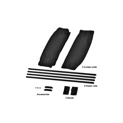 Set 2 perdele laterale auto  din panza  pe sina calitate PREMIUM  Lungime 60 cm Cod: FS-12 4