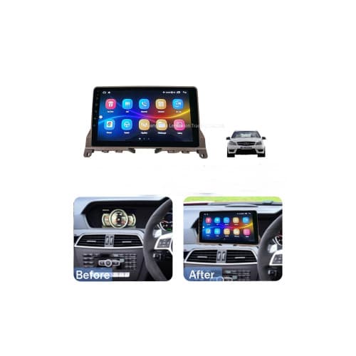 Rama Navigatie 9" cu cablaj si modul canbus compatibila Mercedes C-Class W204 2007-2011 Cod: NV3090/ GR2 2