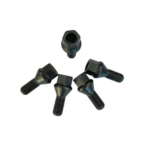 Prezoane Jante Aluminiu M12x1,5mm Negre , con drept , 26mm