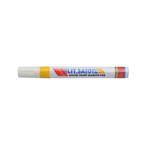 Marker vopsea galben pe baza de ulei, impermeabil, uscare rapida, rezistent exterior Cod: DISPK38 2