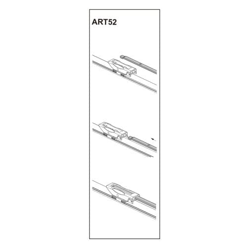 Stergator parbriz sofer MINI Clubman (R55) 05/2012➝ COD:ART52 19"