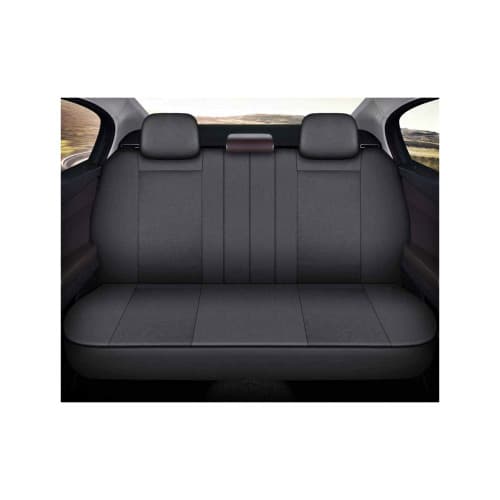 Huse Auto Universale 11 Piese fractionate  Negru cu Negru Compatibile Scaune Fata si Spate Cod: HNG1321-1 3