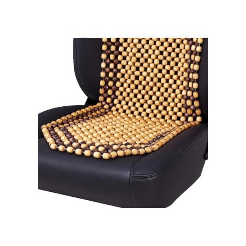 Husa scaun auto cu bile din lemn 127x38cm 2