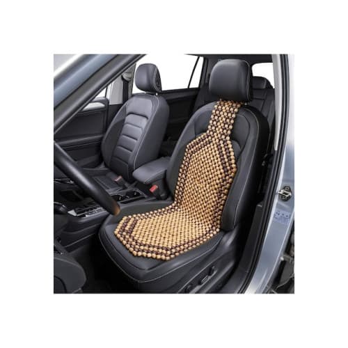 Husa scaun auto cu bile din lemn 127x38cm 3