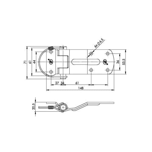Balama remorca grea cu prindere laterala Cod: ZW-03.115A 3