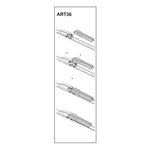 Stergator parbriz pasager SEAT EXEO 03/2009➝ COD:ART36 22"