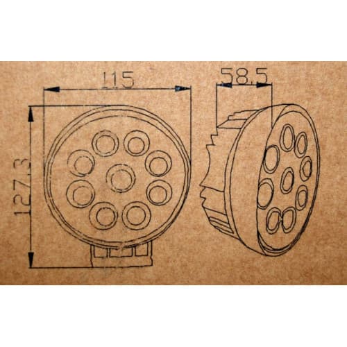 Proiector LED 27W cu Angel Eyes Spot Beam 30° 12–24V Cod: LW015 4