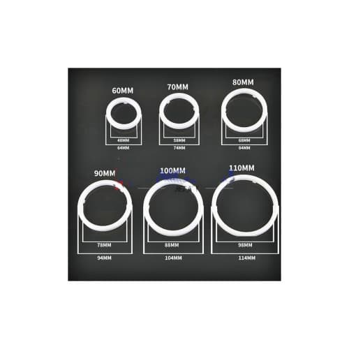 Inele angel eyes led cob 12v waterproof diametru 80mm pentru faruri auto Cod: HH-YG80 3