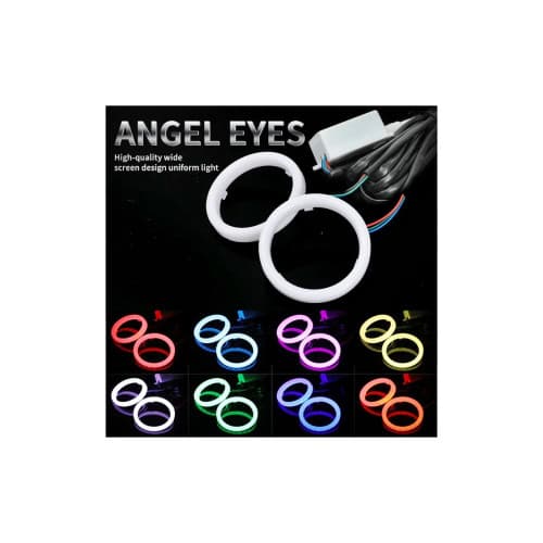 Inele angel eyes led cob 12v waterproof culoare alb diametru 120mm pentru faruri auto Cod: HH-YG120W