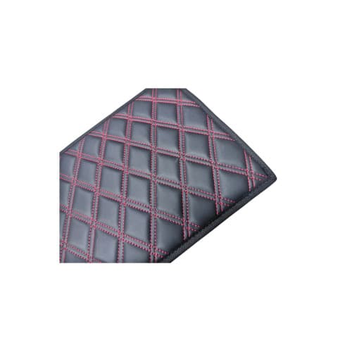 Covoras tunel imitatie piele negru cusatura rosie 25x60cm 2