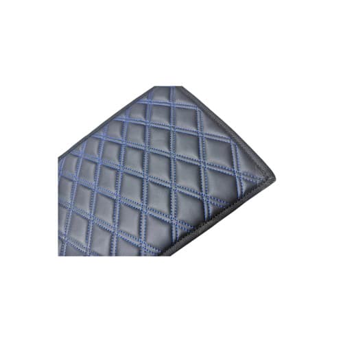 Covoras tunel imitatie piele negru cusatura albastra 25x60cm 2