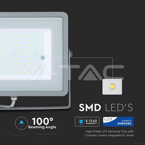 Proiector LED de 100W SMD SAMSUNG Corp Gri 6400K COD: 474 4