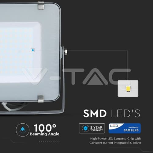 Proiector 150W LED Cip SMD SAMSUNG Corp Gri 4000K COD:482 3
