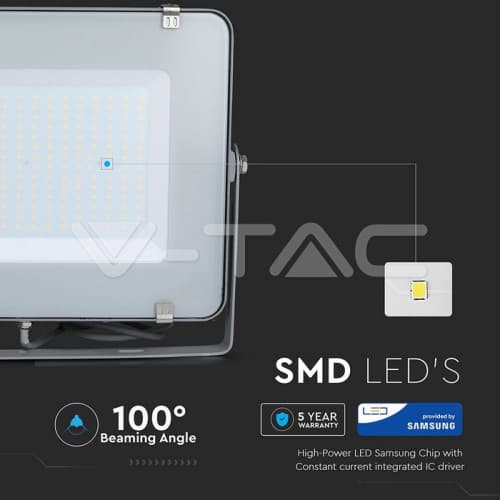 Proiector 200W LED Cip SMD SAMSUNG Corp Gri 4000K COD:484 4