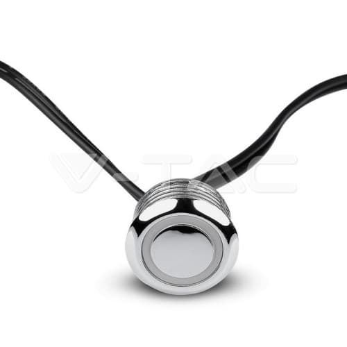 Comutator LED Touch si Dimer Argintiu + Cablu Negru COD: 3341 3