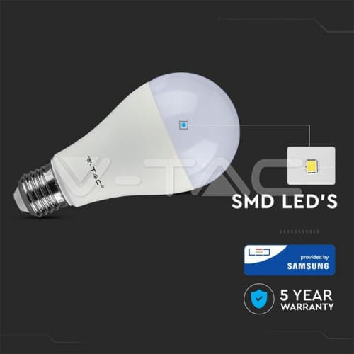 Bec LED Cip SAMSUNG 12W E27 A++ A65 Plastic 4000K COD: 250 2