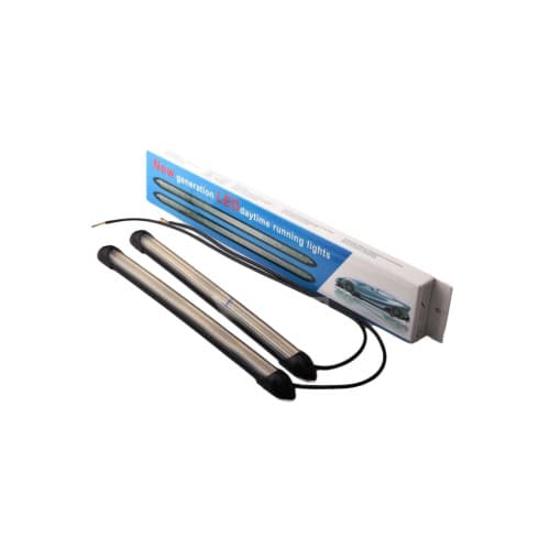 Set lumini de zi LED DRL cu functie de semnalizare dinamica Lumina de zi alba / Semnalizare dinamica galbena  12V Cod: ZC-D3 4