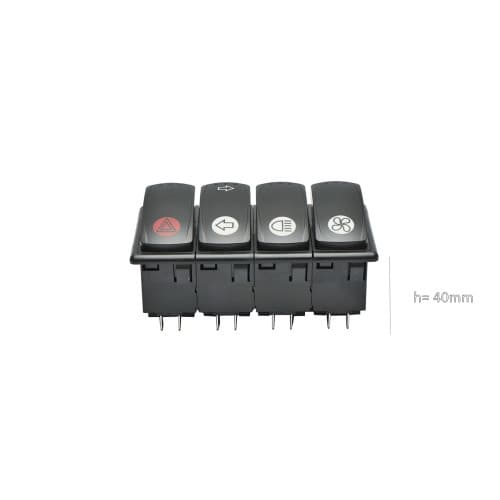 Panou comanda, comutator 4 butoane universal Cod: DISKX46 4