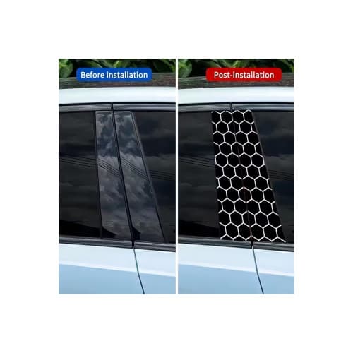 Abtibild stalpi auto si geam auto design honey comb 50x25cm Cod: GZ-01 4