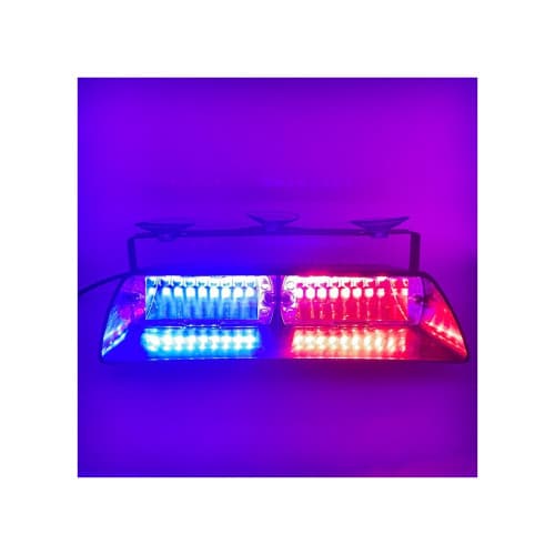 Lampa LED 48W stroboscopica pentru parbriz profesionala culoare  Rosu-Albastru Cod: S2 2