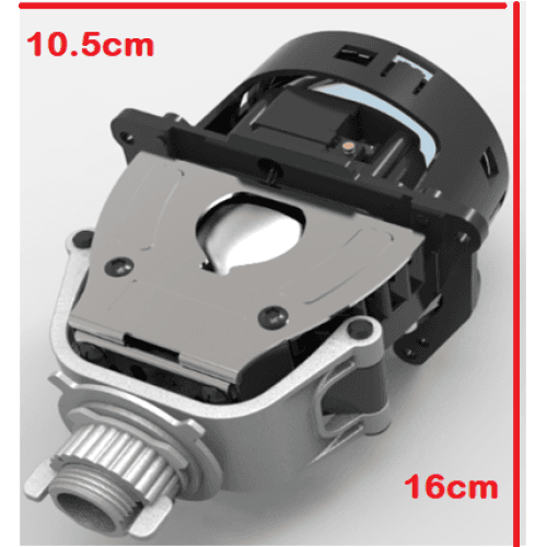 Set lupe LED far 12V cu 2 faze 43/55W 5500K H8Bi-LED 2