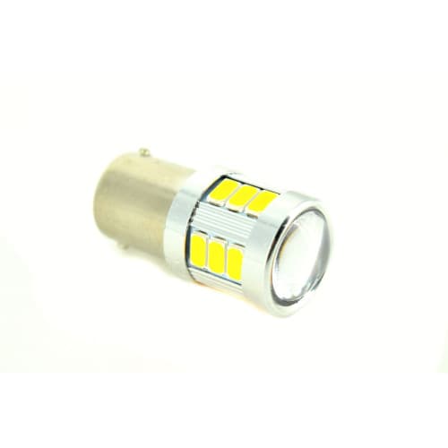 Bec o faza TV BA15S 5630 18SMD Alb Canbus 9v-30v nonpolar  Cod:JSUN09