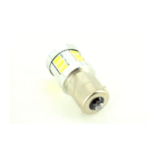 Bec o faza TV BA15S 5630 18SMD Alb Canbus 9v-30v nonpolar  Cod:JSUN09 2