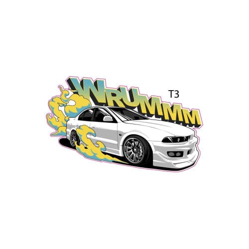 Abtibild "  MASINA WRUMM " Cod:TAG 070 / T3