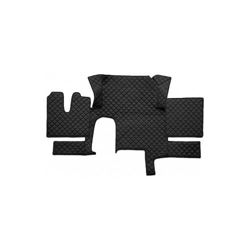 Covor auto imitatie piele dedicat Camion MAN TGX Cutie Mare,1 Sertar  Negru Cod:LUX-591