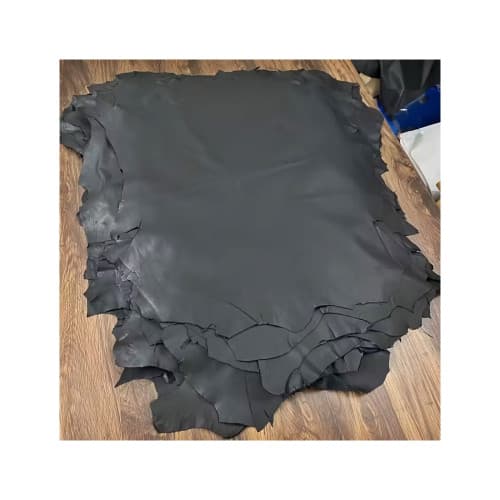 Piele naturala bovina pentru tapiterie neagra grosime 1.8 mm finisaj mat bucata intreaga aproximativ 2.26 m² 4