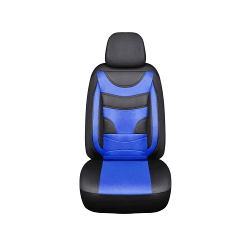 Huse Auto Universale 11 Piese fractionate Negru cu Albastru Compatibile Scaune Fata si Spate Cod: HNG1321-4