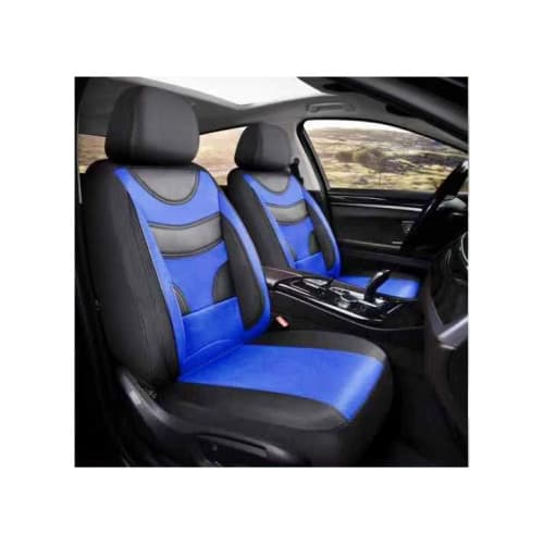 Huse Auto Universale 11 Piese fractionate Negru cu Albastru Compatibile Scaune Fata si Spate Cod: HNG1321-4 2