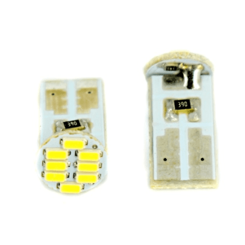20 X Bec auto cu LED T10 1206 cu 8 SMD ALB 12V JSUN38 ( pret / 20 buc )