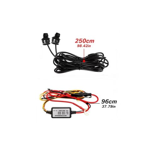 Set lampi LED 12V  efect Angel Wings   lumina alba Cod: FS-1801 3